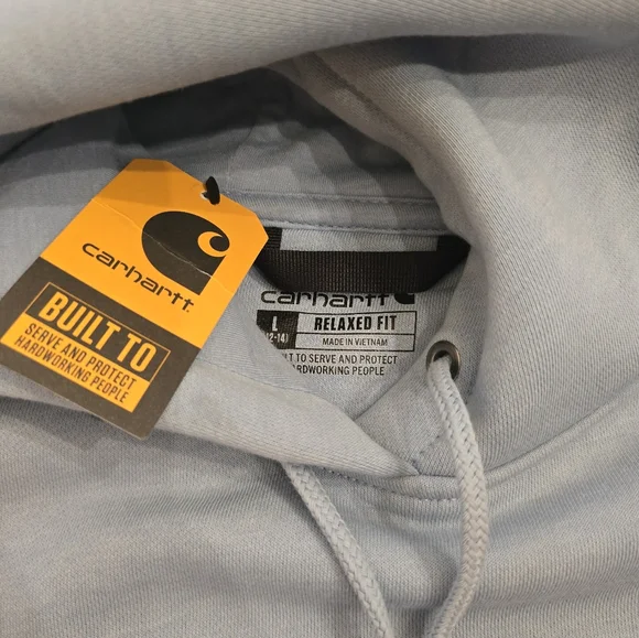 Carhartt Women's Blue Hoodie - Picture 2 of 5